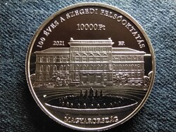 100 éves a Szegedi Felsőoktatás .925 ezüst 10000 Forint 2021 BP PP