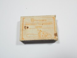 Retro reklám gyufa gyufásdoboz - Husqvarna Kertészeti és Erdészeti Gépek reklám