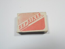 Retro reklám gyufa gyufásdoboz - SepSiker reklám
