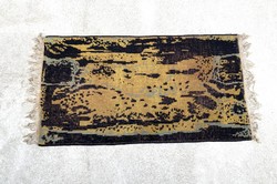FEKETE ÉS SÁRGA SZÍNŰ BÉKÉSSZENTANDRÁSI RETRO SZŐNYEG 137 X 74 CM