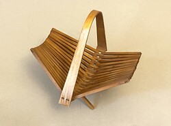 KINYITHATÓ FA ASZTALI RETRO DESIGN GYÜMÖLCSTARTÓ
