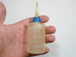 Régi retro Reliablé Riccar Sewing Machine Oil műanyag flakon palack - varrógép olaj