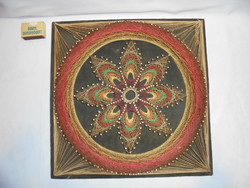 Cérna falidísz, kézimunka - retro