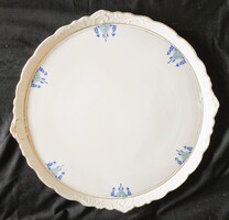ART DECO DEKO ÓRIÁS FORMA JELZETT PORCELÁN TÁL ARISZTOKRATA CSALÁDI SZERVIZBŐL