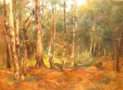 EREDETISÉG IGAZOLÁSSAL CSODÁS BRUCK MIKSA / 1863-1920 / : VADDISZNÓK A TÖLGYESBEN
