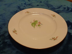 Zsolnay  hecsedlis  , tál , sima  szélű  . arany csíkos  27,5 cm