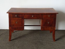 1S749 Antik ötfiókos Biedermeier íróasztal