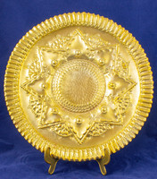 SCHIMA BANDI ART DECO GYÖNYÖRŰ SÁRGARÉZ TÁL