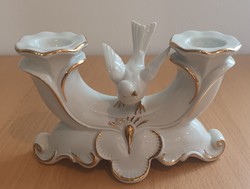 Lippelsdorf madaras porcelán gyertyatartó