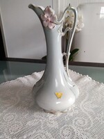 Royal Dux szecessziós váza, szürkés - fehér árnyalatban, jelzéssel!