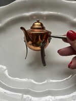 Vörösréz mini lábas a képek szerinti szép állapotban