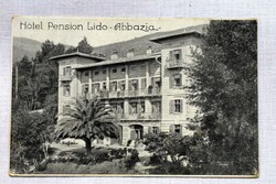 Abbazia - Hotel Pension Lido     Régi fotó képeslap  1942