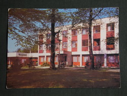 Képeslap,Salgótarján, Salgó szálló,hotel látkép,részlet, 1985-