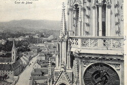 Zágráb (Zagreb, Horvát o.)  -  Régi panoráma fotó képeslap a dóm toronyból  - 1905