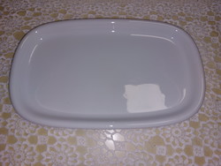 Alföldi Saturnus, fehér porcelán pecsenyés, kínáló tál
