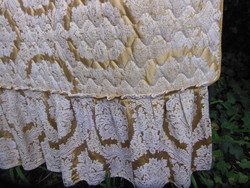ÁGYTAKARÓ - ARANY - FEHÉR - 210 x 210 + 30 - 30 cm FODOR - PAMUT - NÉMET -  HIBÁTLAN