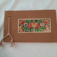 Retro kis méretű - 18 x 11 cm -  fényképalbum vászon kötéssel