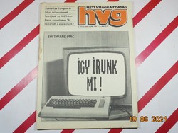 Régi retro újság - HVG Heti Világgazdaság - 1984. május 26. , VI. évfolyam 21. (260.) szám