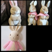 Nyúl Péter plüssök (Lily nyuszi) 008. - Peter Rabbit plush (Flopsy, Mopsy and Cotton-tail) 008.