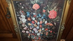 Gyönyörű repro-Jan Brueghel -  virágcsendélet ( 1568- 1625 ) -  hiteles múzeumi pecséttel--