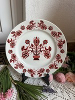 Hollóházi porcelán népi  madaras falitányér falusi paraszti nosztalgia dekoráció