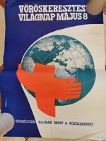 Régi plakát: Vöröskeresztes világnap május 8.