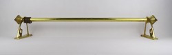 1S826 Art Nouveau Copper Curtain Rod ~90 cm