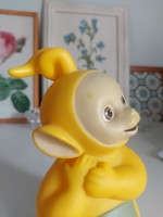 Laa-Laa Teletubbies Teletabi figura, 18 cm magas, erős gumi, szilikon, vagy műanyagból.