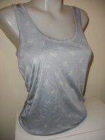 Selyem - pamut top, világoskék