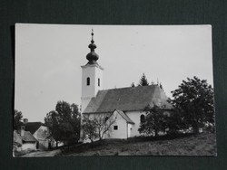 Képeslap,Szenna,Református templom látkép,részlet, 1978-