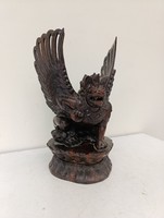 Antik indonéz garuda madár  keményfa dúsan faragott keményfa hindu hinduizmus szobor 532 9735
