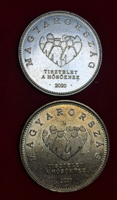 Tisztelet a hősöknek emlèk 10 és 20 forint 2020.  (788)