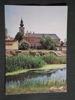 Postcard, Szentes, Kurca River view, fragment, 1975-