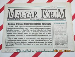 Régi retro újság - Magyar Fórum - 1997. november 27. - Születésnapra kitűnő ajándék.