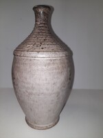 Old juried ceramic cup, vase, jug, flask.