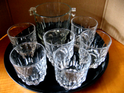 Kristály vagy finom üveg whiskey készlet jégvödörrel