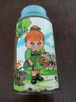 Aladdin Kewtie Pie Vinyl Thermos 1960s Amerikai termos pohàr nèlkül.