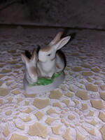 Hollóházi porcelán nyúlak, nyuszi figurák