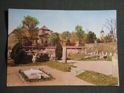 Képeslap,Székesfehérvár,Romkert és kőtár látkép,részletek, 1962-