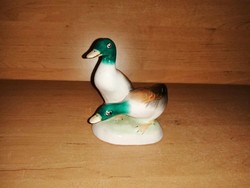 Bodrogkeresztúri kerámia vadkacsa kacsa pár figura - 11 cm (po-2)
