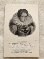 Antik, régi képeslap - Gabrielle d’Estrées francia arisztokrata    - Postatiszta          -12.