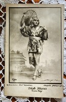Cca. 1914 VÍGH MANCI SZUBRETT SZÍNÉSZNŐ CSORTOS GYULA FELESÉGE FOTÓ LAP ANGELO FELVÉTEL
