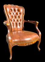 A923 Chesterfield neobarokk karfás fotel