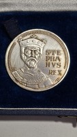 SZENT ISTVÁN ezüst  50 forint  100 forint 1972 díszdobozában