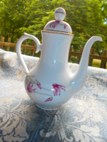 Hollóházi porcelán  kancsó Ritka  ciklámen mintával