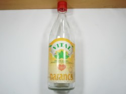Régi retro üveg palack - Vital narancs ízű diétás szörp 0,5 l - Szobi Szörp Rt. - 1990-es évek