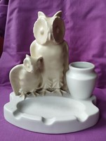Drasche Budapest. Baglyok. Porcelán. Ritka. Talán egyetlen egy olyan darab van a piac téren.