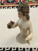 Antik porcelán teababa jelzéssel
