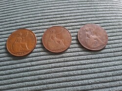 1 penny 1916, 1918, 1945