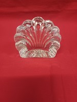 Kagyló alakú  üveg levélnehezék